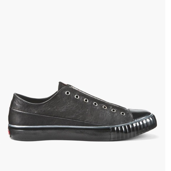 John Varvatos Bootleg Sneakers Low Top Black Size 8 - Picture 2 of 16